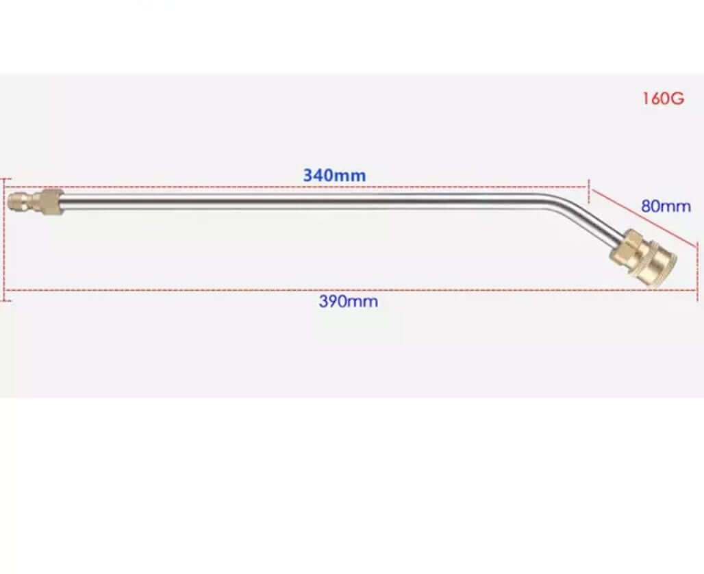Curved Extension Pressure Washer Wand