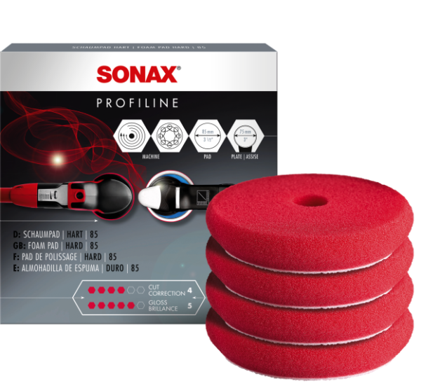 Sonax | Profiline Hard Polishing Pad 85mm 4 Pack