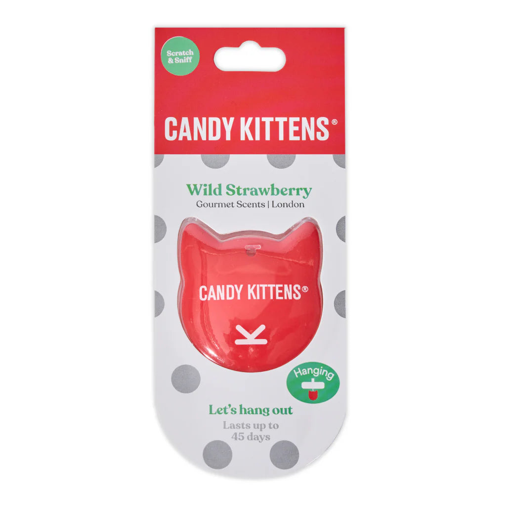Candy Kittens Wild Strawberry 3D Hanging Air Freshener