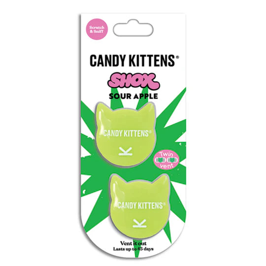Candy Kittens Shox Sour Apple Vent Air Freshener