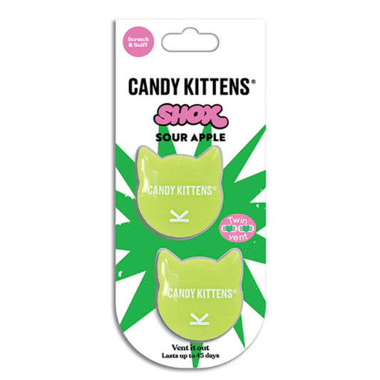 Candy Kittens Shox Sour Apple Vent Air Freshener