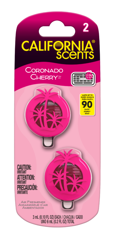 California Scents 2 Pack Mini Diffuser Air Freshener Cornado Cherry