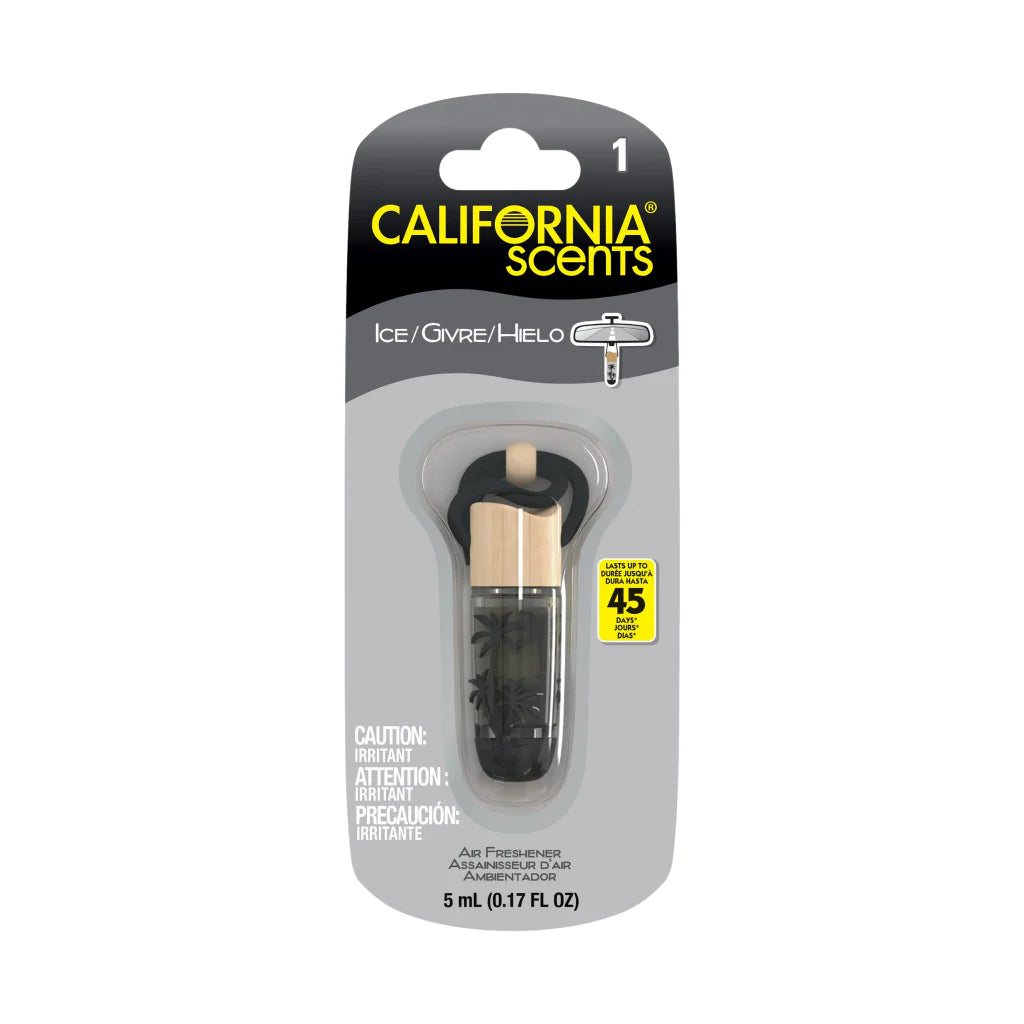California Scents Hanging Vial Air Freshener Ice