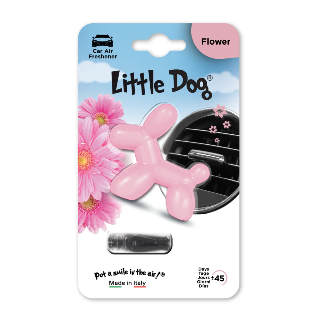 Little Dog Flower Vent Clip Air Freshener