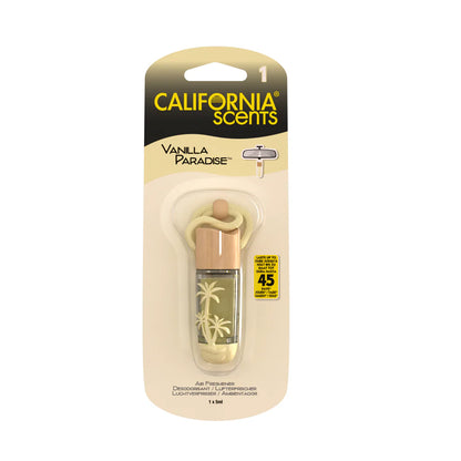 California Scents Hanging Vial Air Freshener Vanilla Paradise