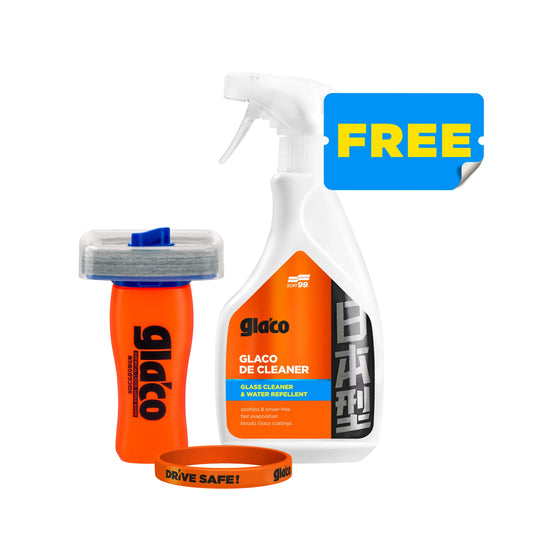 Soft99 | Glaco DX + Glaco De Cleaner 500ml + Wristband DRIVE SAFE