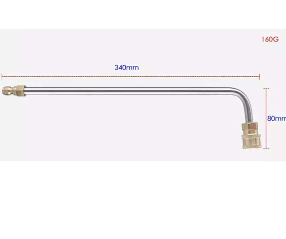 Curved Extension Pressure Washer Wand