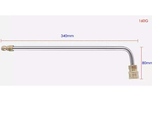 Curved Extension Pressure Washer Wand