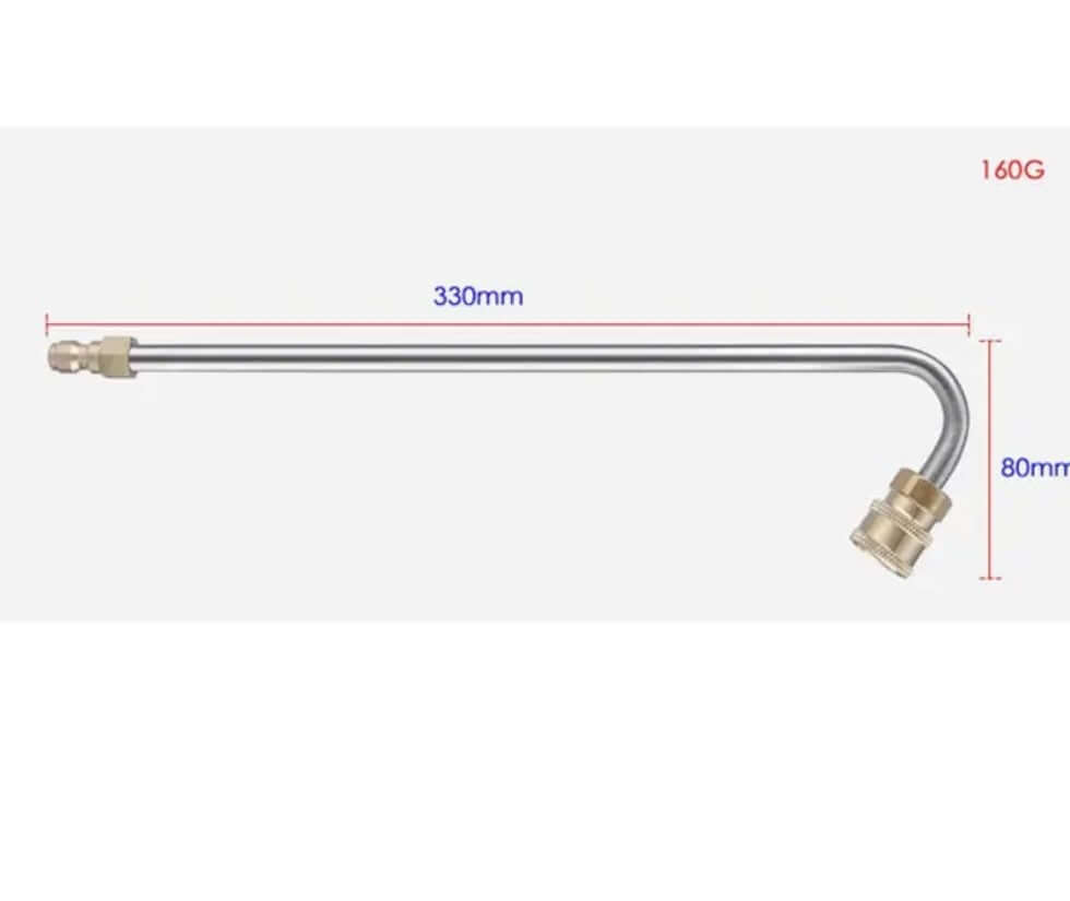 Curved Extension Pressure Washer Wand