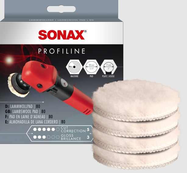 Sonax | Lambswool Pads 80mm 4 Pack