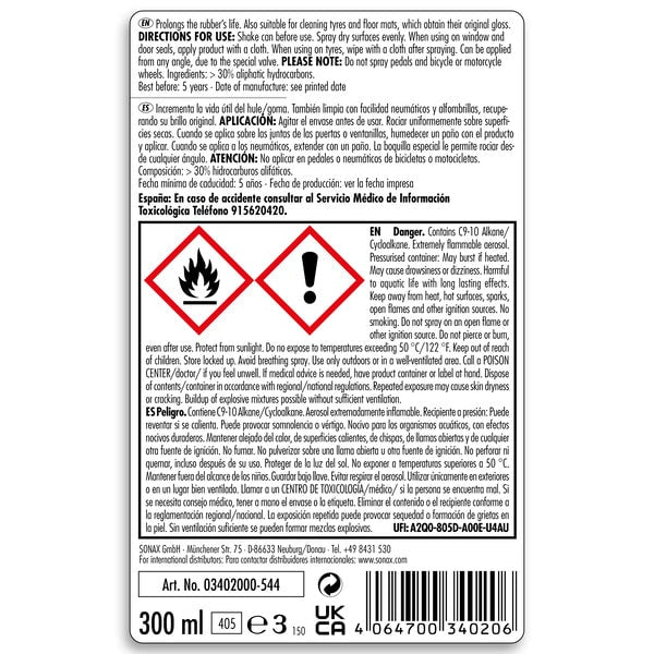 Sonax | Rubber Protectant 300ml